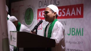 Ketua Umum Pemuda JBMI Hadi Nainggolan saat memberikan sambutan (dok. KM)