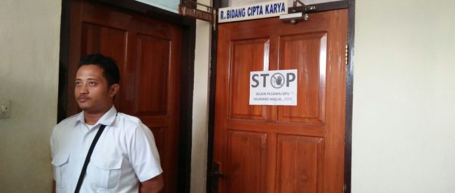 Ruang kerja Cipta Karya di Dinas PU TR Kota Tegal (dok. KM)