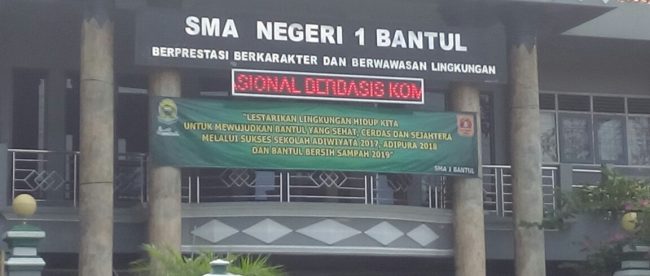 SMAN 1 Bantul, Yogyakarta (dok. KM)