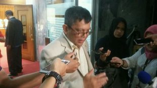Anggota Pansus Angket KPK di DPR Taufiqul Hadi saat jumpa pers usai RDP, Selasa 29/8 (dok. KM)