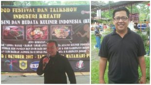 (kiri)Ketua Asosiasi Kuliner Indonesia (KUL-IND) Subagyo dan Manajer Event & Promotion Taman Wisata Matahari, Ilham (dok. KM)