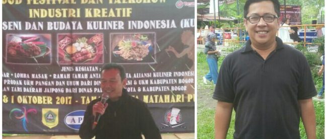 (kiri)Ketua Asosiasi Kuliner Indonesia (KUL-IND) Subagyo dan Manajer Event & Promotion Taman Wisata Matahari, Ilham (dok. KM)