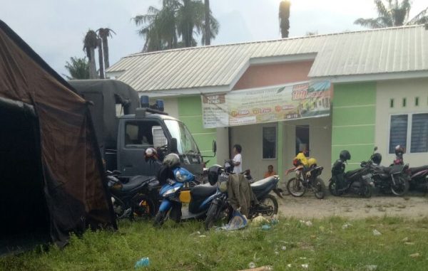 Mobil milik aparat keamanan di Dusun CInta Dapat (dok. kM)