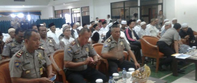 Peserta acara silaturahmi antara jajaran Polres Metro Jakarta Timur dengan tokoh agama, Rabu 20/9 (dok. kM)