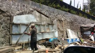 Kondisi setelah operasi penertiban PKL di jalur Puncak, Cisarua, Selasa 5/9 (dok. KM)