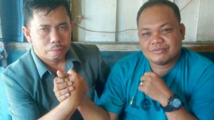 Ketua FPK Rohul Jamaluddin Nst didampingi Sekretarisnya E MB Rambe (dok. KM)