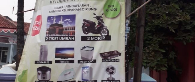 Baliho Jalan Santai Kelurahan Ciriung (dok. KM)