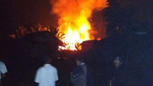 Kebakaran hebat di Ponpes Darul Al-Ijtihad, Desa Kalongsawah, Jasinga 16/10/2017 (dok. KM)