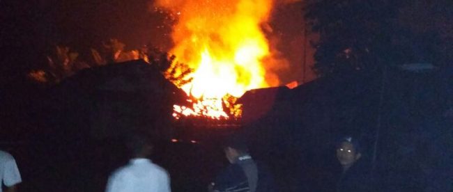 Kebakaran hebat di Ponpes Darul Al-Ijtihad, Desa Kalongsawah, Jasinga 16/10/2017 (dok. KM)