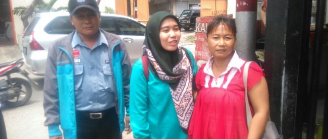 Suku Dinas Sosial Jakarta Pusat akhirnya menemukan Purwati, ibu dari Monica (15) yang diundang menjadi pembicara pada konferensi WHO di Kanada Oktoer mendatang (dok. KM)
