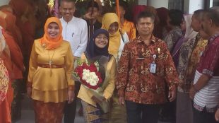 Acara lepas sambut Kepala Sekolah di SMPN 3 Depok (dok. KM)