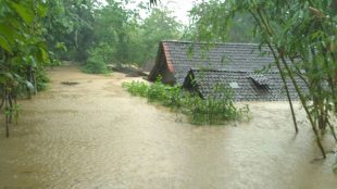 Banjir meluas merendam ribuan rumah di Pacitan, Jawa Timur (dok. BNPB)