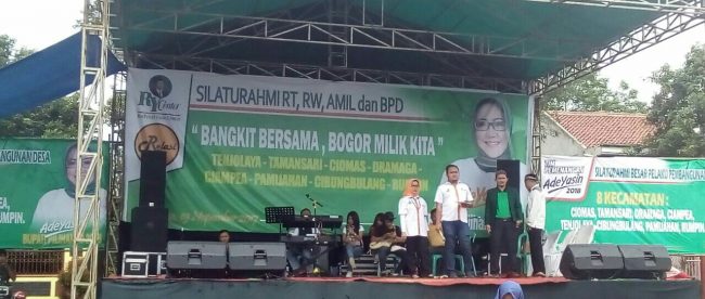 Acara Silaturahmi Akbar 8 Kecamatan Tim Sukses AMY di Ciampea, Minggu 19/11 (dok. KM)