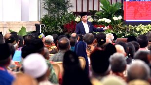 Presiden Joko Widododi Rakornas Forum Kerukunan Umat Beragama (FKUB) Selasa, 28 November 2017, di Istana Negara Jakarta (dok. Setpres)