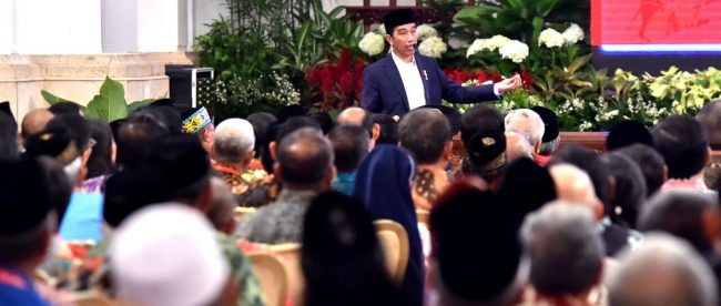 Presiden Joko Widododi Rakornas Forum Kerukunan Umat Beragama (FKUB) Selasa, 28 November 2017, di Istana Negara Jakarta (dok. Setpres)