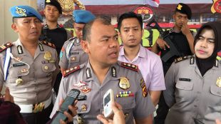 Kapolres Bogor Andy M. Dicky saat memberikan keterangan pers (dok. KM)