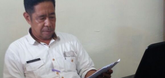 Ketua Pokja Desa Rawa Panjang Amir Husein saat ditemui KM, Rabu 13/12 (dok. KM)