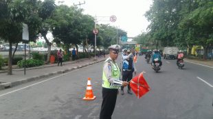 Ujicoba Kawasan Cipta Lancar di Jl. Daan Mogot, Jakarta Barat, Selasa 5/12 (dok. KM)