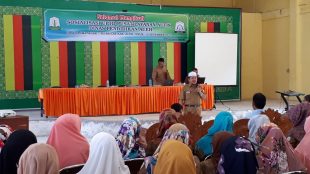 Sosialisasi Autis Oleh UPTD Pusat Layanan Autis Dinas Pendidikan Aceh, di Aula SMA Negeri 1 Peurelak, Kabupaten Aceh Timur (dok. KM)