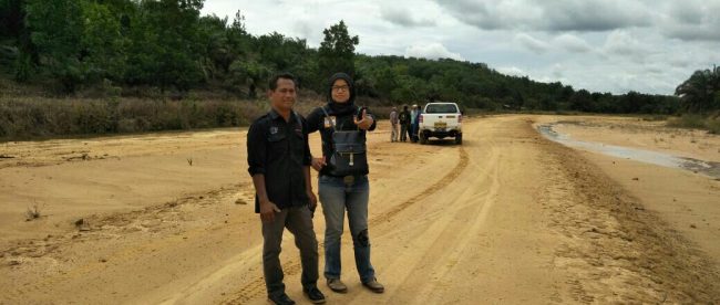 Foto pada tahun 2017 baru-baru ini, dugaan pencemaran Limbah B3 sudah ditimbun oleh PT CPI - Duri (dok. KM)