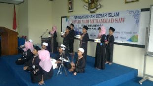 Peringatan Maulid SDN 01 Cibeureum tampilkan Marawis Siswa (dok. KM)