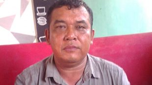 Datok Penghulu Kampung Lubuk Damar, Kecamatan Seruway, Aceh Tamiang, M. Nurdin (dok. KM)