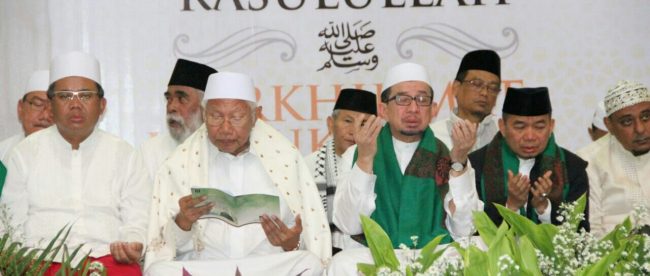 Sejumlah petinggi PKS saat acara Maulid Nabi bersama tokoh Islam di Jakarta, Sabtu 13/1 (dok. KM)