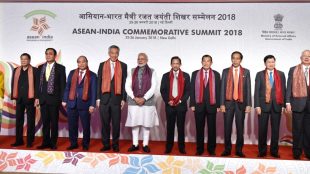 Kepala Negara Anggota Kerjasama ASEAN-India di New Delhi, Kamis 25/1 (dok. Setpres)
