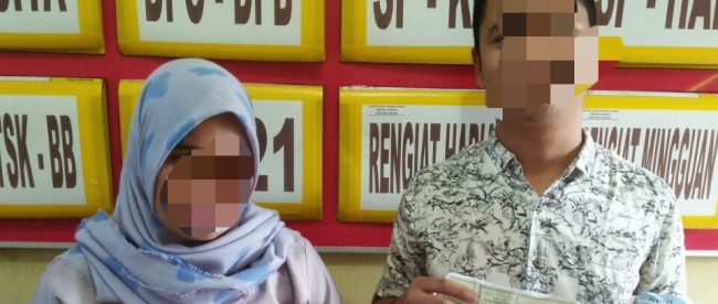 IY (23) dan CR (22) pelaku Tindak Pidana Pencurian dan Penggelapan (dok.KM)