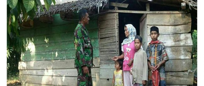 Kondisi rumah masyarakat yang tidak layak huni di Kecamatan Nisam Antara, Jumat 19/1/18 (dok. Ist/Raz/KM )