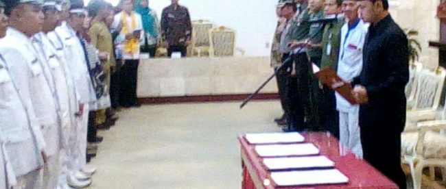 Walikota Bogor Bima Arya Sugiarto saat lantik pejabat eselon III dan IV, 9/2 (dok. KM)