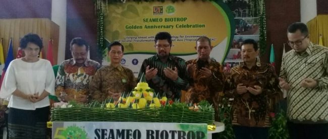 Pembukaan Peresmian Program Kerjasama Kemendikbud RI dan SEAMEO BIOTROP serta Golden Anniversary SEAMEO BIOTROP, Senin 26/2/2018 (dok. KM)