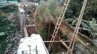 Pembangunan jembatan di desa Rawa Panjang yang mangkrak akibat kekurangan anggaran (dok. KM)