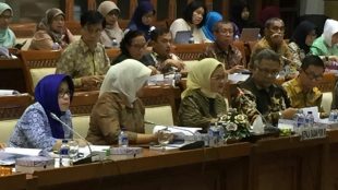 Kepala BPOM Penny Kusumastuti saat RDP dengan Komisi IX DPR RI, Rabu 14/2 (dok. KM)