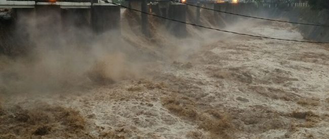 Kondisi di Bendung Katulampa, Kota Bogor, Senin pagi 05/02/2018 (dok. KM)