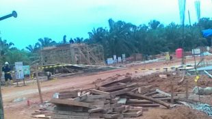 Aktivitas Karyawan Perusahaan PT. TGI dan PT. PPS di lapangan (dok. KM)
