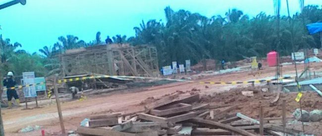 Aktivitas Karyawan Perusahaan PT. TGI dan PT. PPS di lapangan (dok. KM)