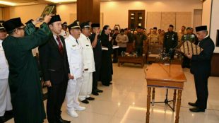 Pelantikan pejabat baru di jajaran Pemkot Depok, Selasa 13/3 (dok. KM)