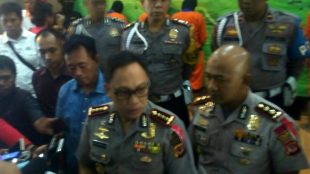 Kapolresta Bogor Kombes Pol Ulung Sampurna Jaya beserta jajarannya saat konferensi pers di Mako Polresta Bogor, Jalan Kapten Muslihat Rabu 14/03/2018 (dok. KM)