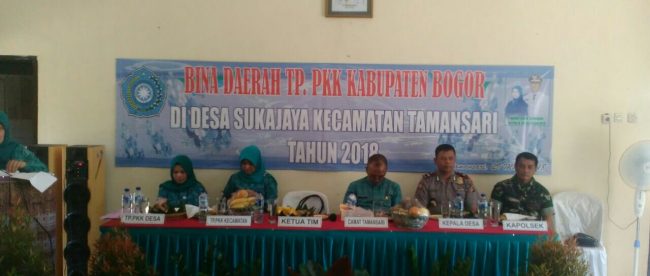 Kegiatan Bina Desa PKK Kecamatan Tamansari di Desa Sukajaya, Bogor 29/3 (dok. KM)