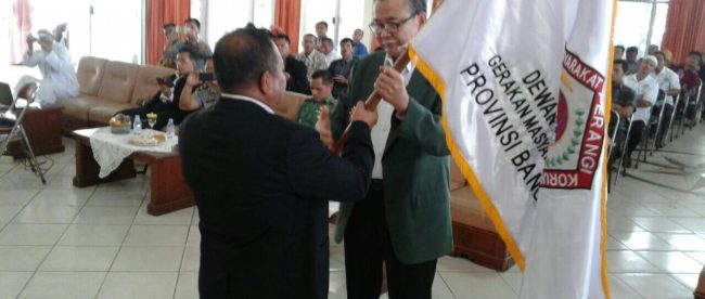 Ketua Umum GMPK, Irjen Pol (P). Dr. Bibit Samad Rianto melantik Kepengurusan GMPK Provinsi Babel (dok. KM)