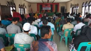 Peserta Bimtek Pantarlih wilayah Kecamatan Tanah Jambo Aye, Aceh Utara, Senin 16/4 (dok. Az/KM)