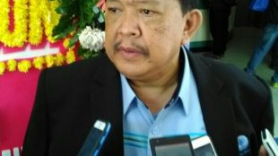 Direktur Utama PDAM Tirta Pakuan Kota Bogor Deni Surya Senjaya saat wawancara usai acara HUT PDAM Kota Bogor ke 41 (Dok. KM)