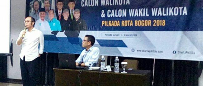 Konferensi pers Charta Politika tentang pemilihan Walikota dan Wakil Walikota Bogor 2018. (dok.KM)
