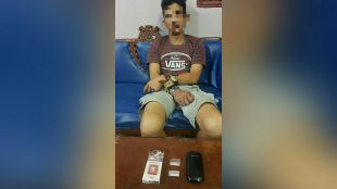 Tersangka pengedar narkoba yang ditangkap Polsek Mandau Jumat 18/5 (dok. KM)