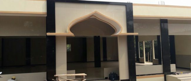 Pembangunan masjid di SMAN 4 Cibinong (dok. KM)