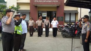 Apel pagi di Mapolsek Bojonggede, Bogor, Kamis 21/6 (dok. KM)