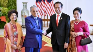 Presiden Joko Widodo bersama Perdana Menteri Malaysia Mahathir Mohamad di Istana Bogor, 29/6/2018 (dok. KM)