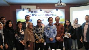 Walikota Bogor Bima Arya dan Wakil Walikota Bogor Terpilih Dedie Rachim saat menghadiri acara HIPMI di Restoran Bumi Aki, Kota Bogor 17/7/2018 (dok. KM)