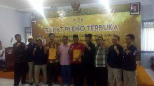 Rapat pleno terbuka KPU Tulungagung, Selasa 24/7 (dok. KM)